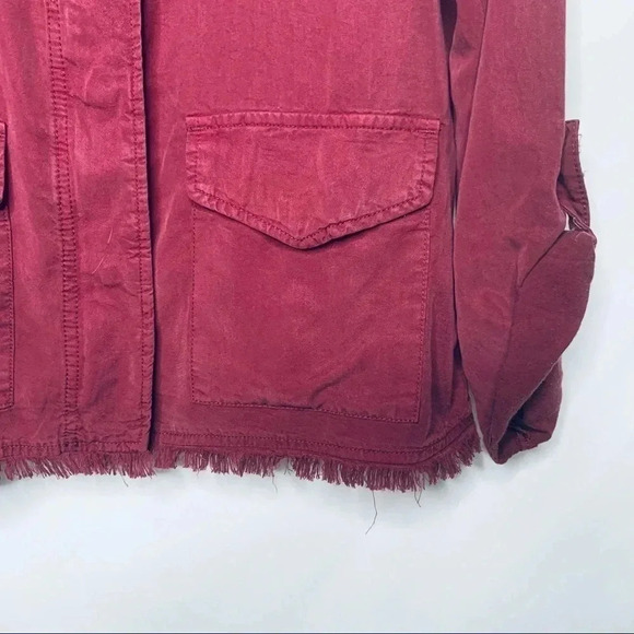 Sanctuary Roy Frayed Hem Surplus Jacket Small - Picture 4 of 11